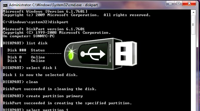 cara membuat bootable flashdisk dengan cmd