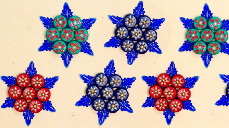 hiasan bunga dari tutup botol bekas