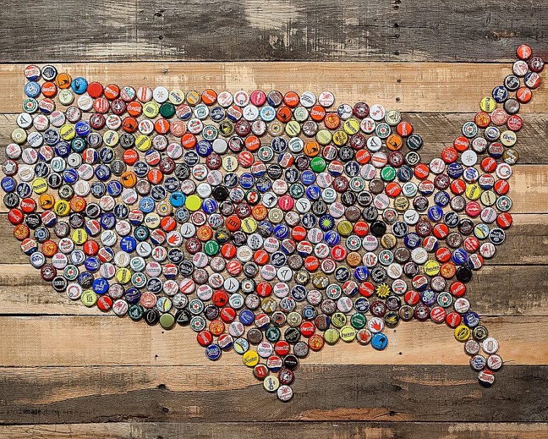 hiasan dinding dari botol bekas