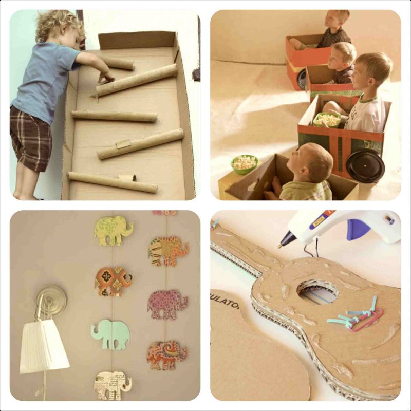 hiasan rumah dari kardus bekas