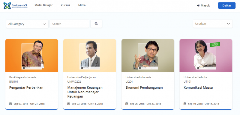 kuliah online gratis indonesiaX