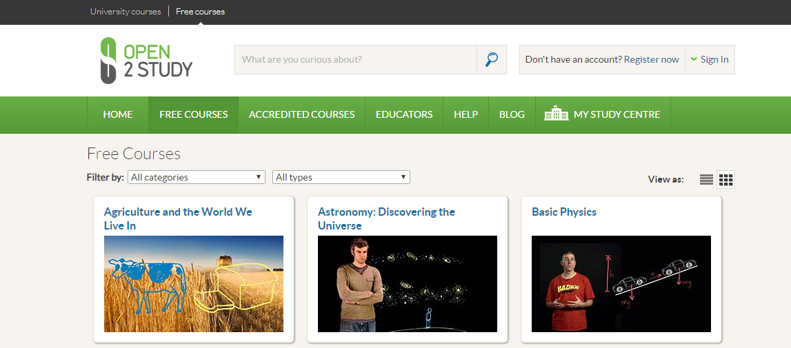 kuliah online gratis open2study