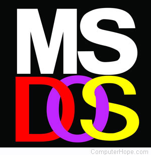 logo microsoft dos
