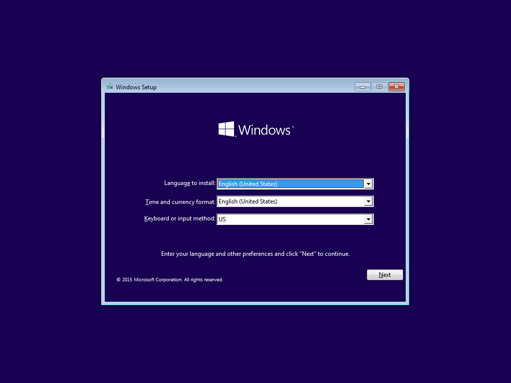 setting bahasa instal windows 10